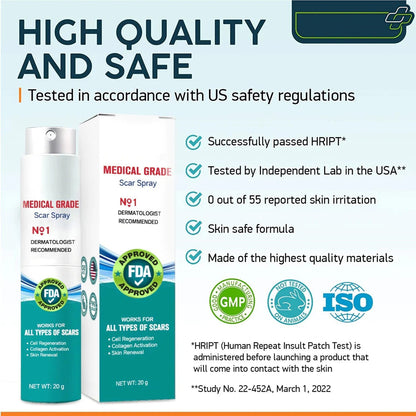 ❤️ Advanced Scar Spray For All Types of Scars - For example Acne Scars, Surgical Scars and Stretch Marks ⚡️⚡️⚡️Only 500 bottles left!