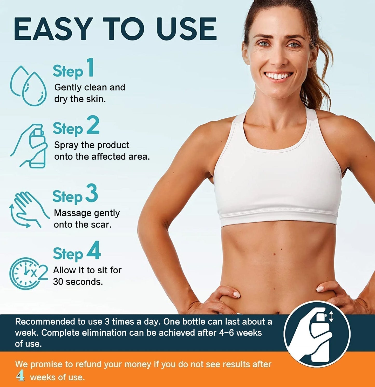 ❤️ Advanced Scar Spray For All Types of Scars - For example Acne Scars, Surgical Scars and Stretch Marks ⚡️⚡️⚡️Only 500 bottles left!